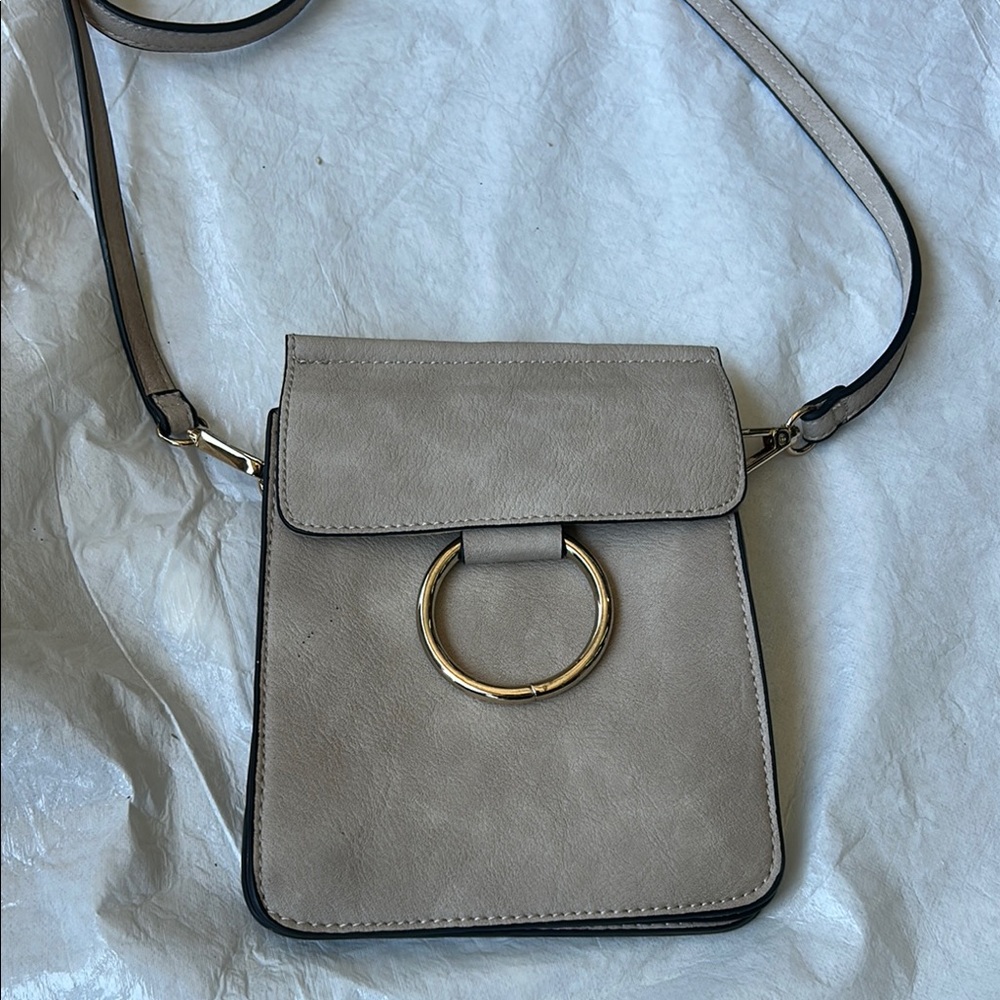 Elegant Beige Crossbody Bag